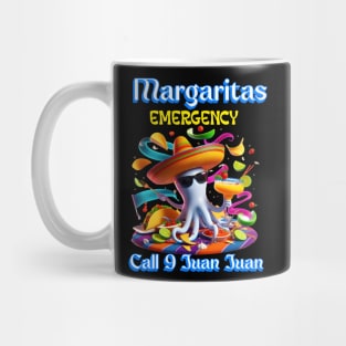 Margarita Emergency Sombrero-Wearing Octopus Mug